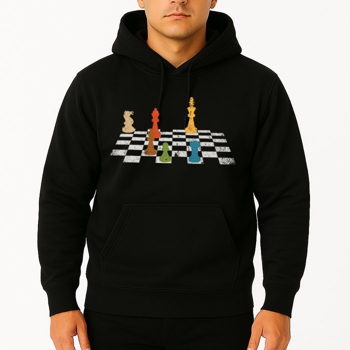 Chess Grandmaster Checkerboard Chess Board Checkmate Chess Hoodie
