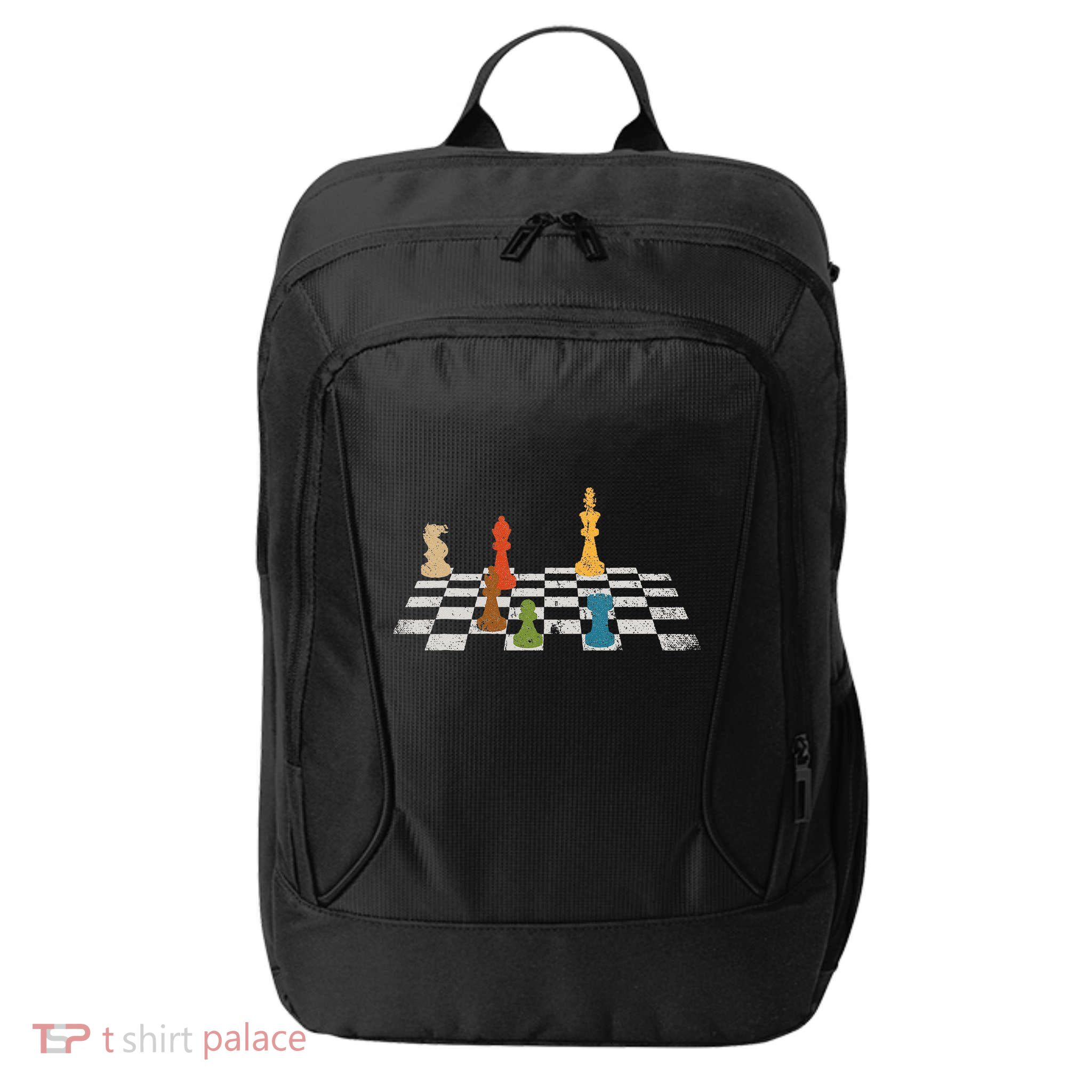 Chess Grandmaster Checkerboard Chess Board Checkmate Chess City Backpack