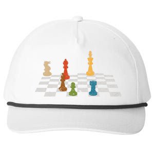 Chess Grandmaster Checkerboard Chess Board Checkmate Chess Snapback Five-Panel Rope Hat