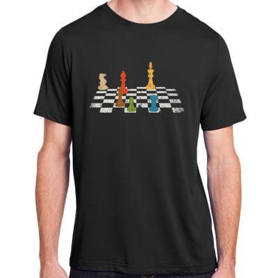 Chess Grandmaster Checkerboard Chess Board Checkmate Chess Adult ChromaSoft Performance T-Shirt