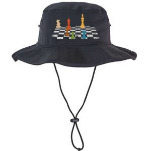 Chess Grandmaster Checkerboard Chess Board Checkmate Chess Legacy Cool Fit Booney Bucket Hat