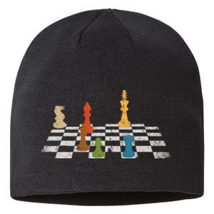 Chess Grandmaster Checkerboard Chess Board Checkmate Chess Sustainable Beanie