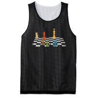 Chess Grandmaster Checkerboard Chess Board Checkmate Chess Mesh Reversible Basketball Jersey Tank