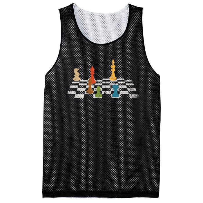 Chess Grandmaster Checkerboard Chess Board Checkmate Chess Mesh Reversible Basketball Jersey Tank