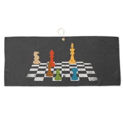 Chess Grandmaster Checkerboard Chess Board Checkmate Chess Large Microfiber Waffle Golf Towel