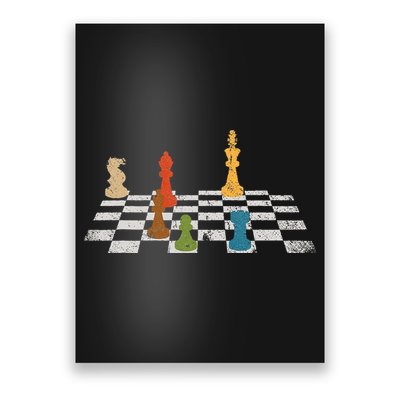 Chess Grandmaster Checkerboard Chess Board Checkmate Chess Poster