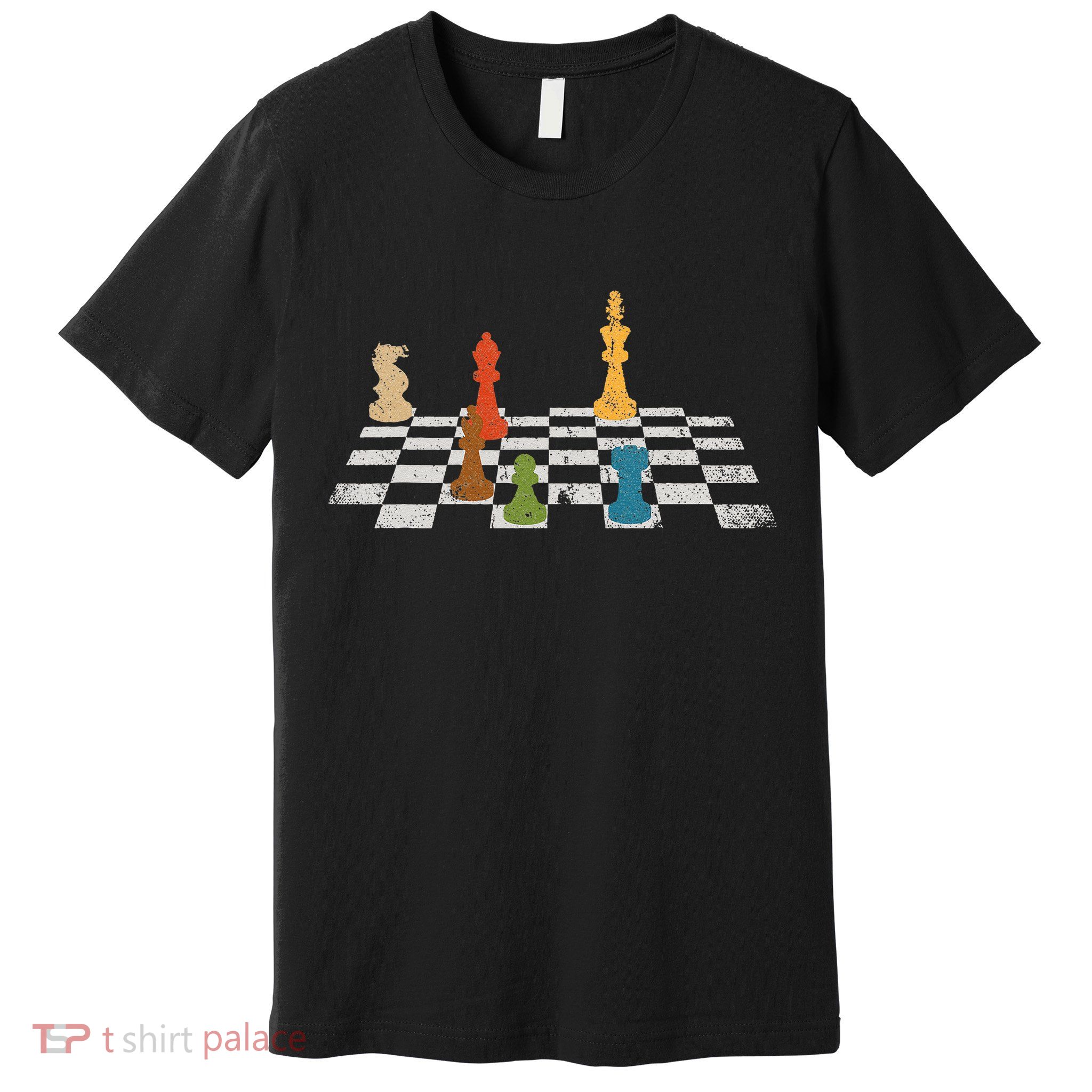 Chess Grandmaster Checkerboard Chess Board Checkmate Chess Premium T-Shirt