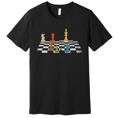 Chess Grandmaster Checkerboard Chess Board Checkmate Chess Premium T-Shirt