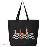 Chess Grandmaster Checkerboard Chess Board Checkmate Chess 25L Jumbo Tote
