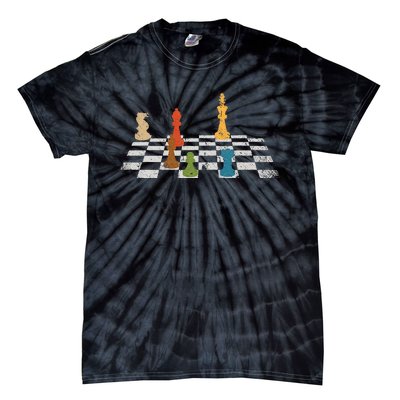 Chess Grandmaster Checkerboard Chess Board Checkmate Chess Tie-Dye T-Shirt