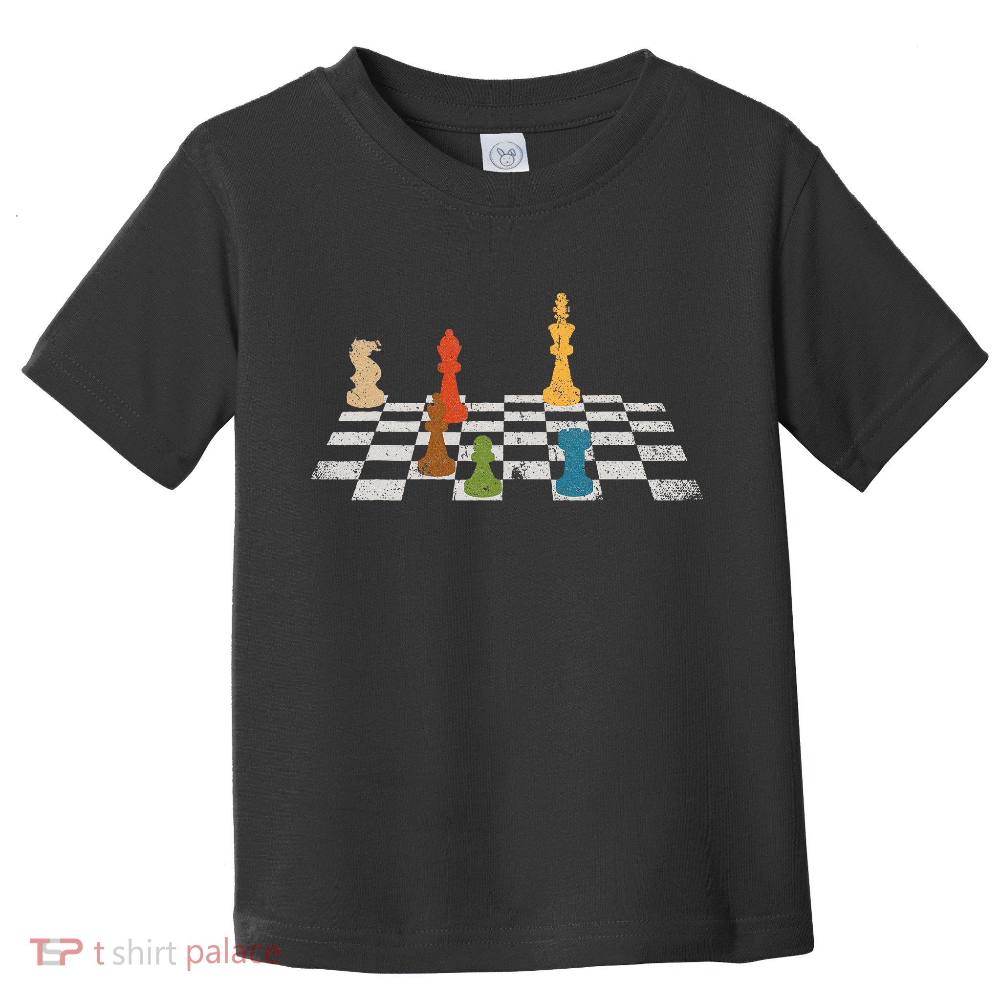 Chess Grandmaster Checkerboard Chess Board Checkmate Chess Toddler T-Shirt