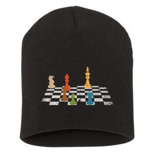 Chess Grandmaster Checkerboard Chess Board Checkmate Chess Short Acrylic Beanie