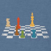 Chess Grandmaster Checkerboard Chess Board Checkmate Chess Garment-Dyed Sweatshirt