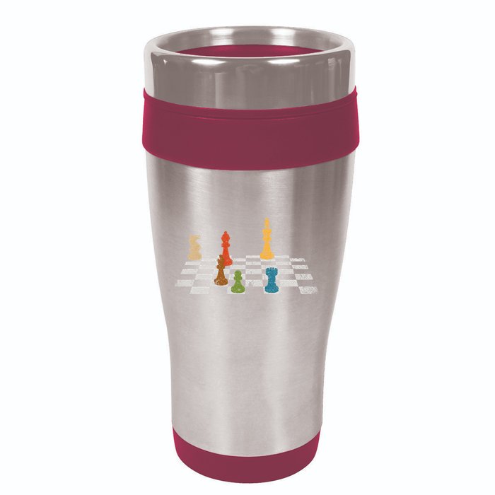 Chess Grandmaster Checkerboard Chess Board Checkmate Chess 16oz Travel Tumbler