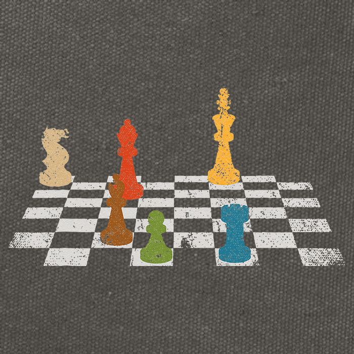 Chess Grandmaster Checkerboard Chess Board Checkmate Chess Cotton Canvas Backpack