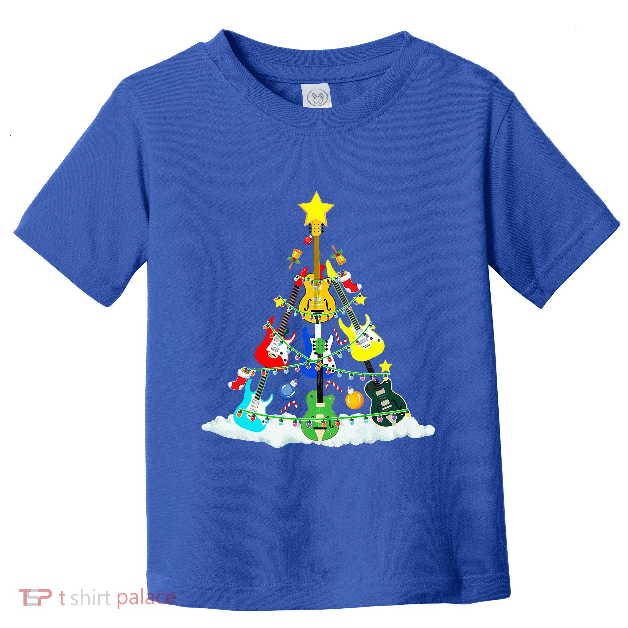 Cute Guitar Christmas Tree Music Stocking Stuffer  Toddler T-Shirt