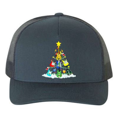 Cute Guitar Christmas Tree Music Stocking Stuffer  Yupoong Adult 5-Panel Trucker Hat