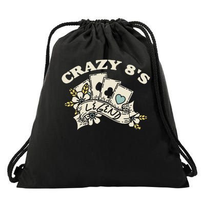 Card Games Crazy Eights Legend Drawstring Bag