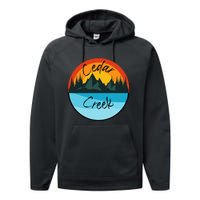 Camping Graphic Cedar Creek Graphic Performance Fleece Hoodie