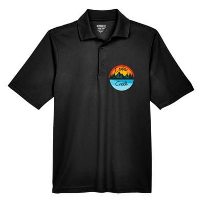 Camping Graphic Cedar Creek Graphic Men's Origin Performance Pique Polo