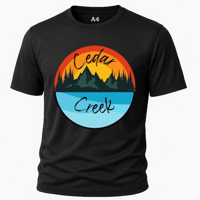 Camping Graphic Cedar Creek Graphic Cooling Performance Crew T-Shirt