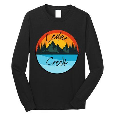 Camping Graphic Cedar Creek Graphic Long Sleeve Shirt