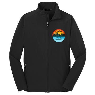 Camping Graphic Cedar Creek Graphic Core Soft Shell Jacket