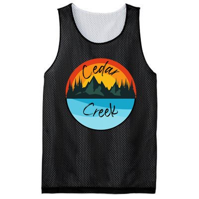 Camping Graphic Cedar Creek Graphic Mesh Reversible Basketball Jersey Tank