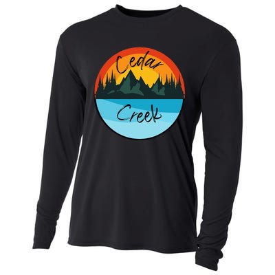 Camping Graphic Cedar Creek Graphic Cooling Performance Long Sleeve Crew