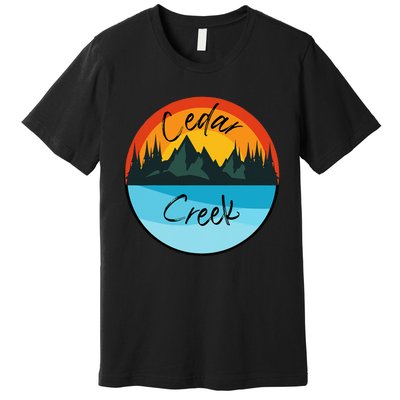 Camping Graphic Cedar Creek Graphic Premium T-Shirt