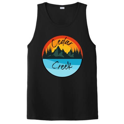 Camping Graphic Cedar Creek Graphic PosiCharge Competitor Tank