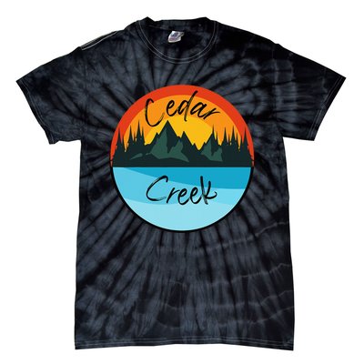 Camping Graphic Cedar Creek Graphic Tie-Dye T-Shirt