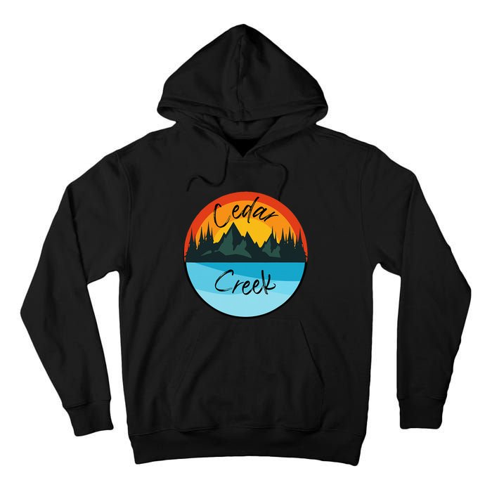 Camping Graphic Cedar Creek Graphic Tall Hoodie