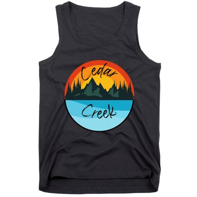 Camping Graphic Cedar Creek Graphic Tank Top