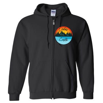 Camping Graphic Cedar Creek Graphic Full Zip Hoodie