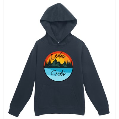 Camping Graphic Cedar Creek Graphic Urban Pullover Hoodie