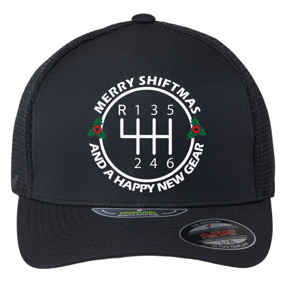 Car Guy Christmas Funny Auto Racing Mechanic Manual Carguy Flexfit Unipanel Trucker Cap