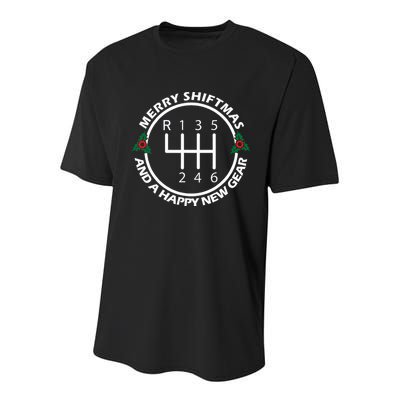Car Guy Christmas Funny Auto Racing Mechanic Manual Carguy Youth Performance Sprint T-Shirt