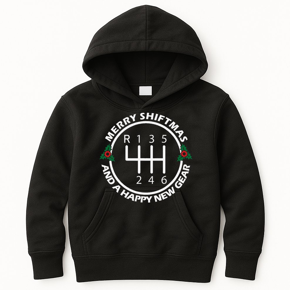 Car Guy Christmas Funny Auto Racing Mechanic Manual Carguy Kids Hoodie