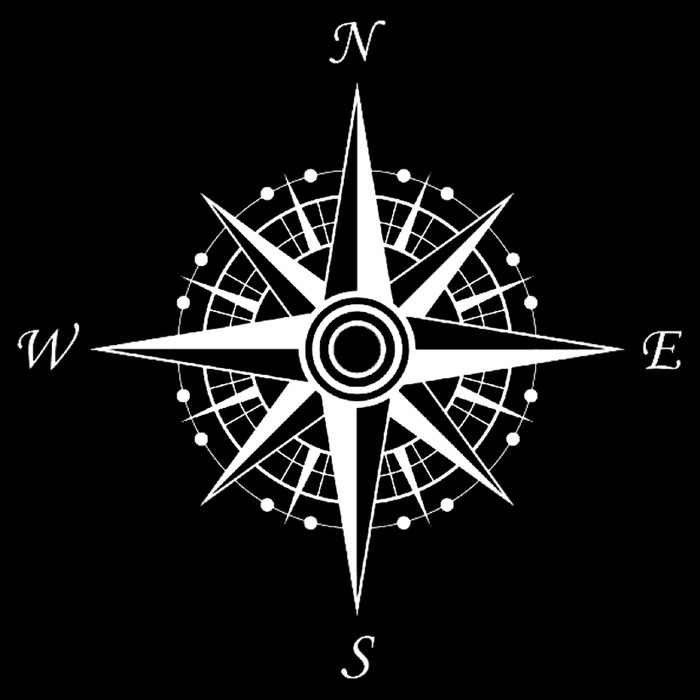 Compass Graphic USA-Made Doggie Bandana