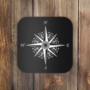 Compass Graphic Coaster