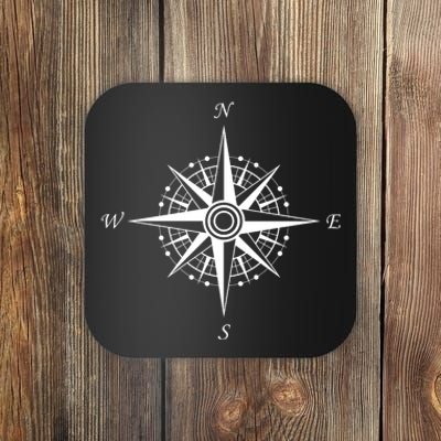 Compass Graphic Coaster