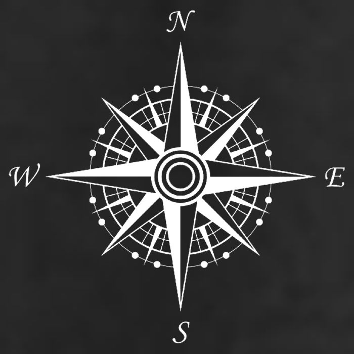 Compass Graphic Golf Towel