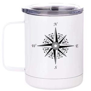 Compass Graphic 12 oz Stainless Steel Tumbler Cup