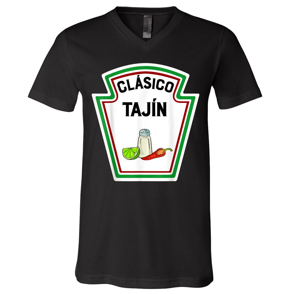 Cute Group Condiments Halloween Costume Family CláSico TajíN V-Neck T-Shirt