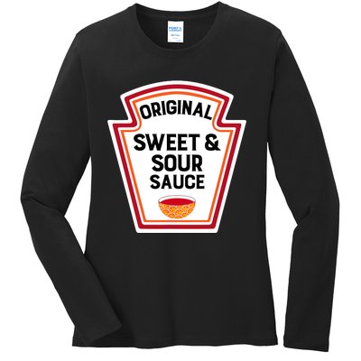 Cute Group Condiments Halloween Costume Sweet Sauce Sour Ladies Long Sleeve Shirt