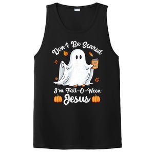 Cute Ghost Christian Halloween Falloween Jesus Pumpkin Cool Gift PosiCharge Competitor Tank