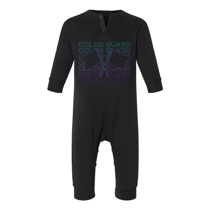 Color Guard Colour Guard Retro Infant Fleece One Piece