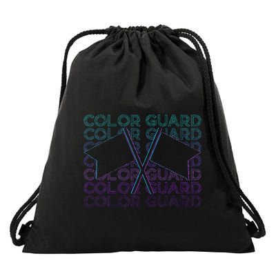 Color Guard Colour Guard Retro Drawstring Bag