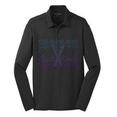 Color Guard Colour Guard Retro Silk Touch Performance Long Sleeve Polo